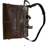 chocolate brown leather briefcase