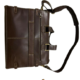 chocolate brown leather briefcase
